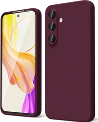 Silicone Case for Samsung Galaxy S25+ - Burgundy