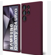 Silicone Case for Samsung Galaxy S23 Ultra - Burgundy