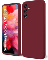 Silicone Case for Samsung Galaxy A35 5G - Burgundy
