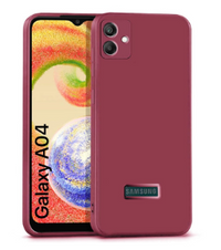Silicone Case for Samsung Galaxy A04 - Burgundy
