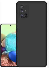 Silicone Case for Samsung Galaxy A71 - Black