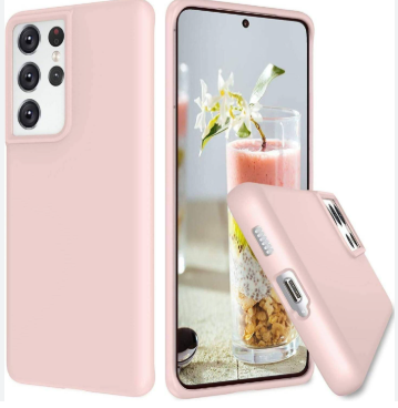 Silicone Case for Samsung Galaxy S21 Ultra - Pink