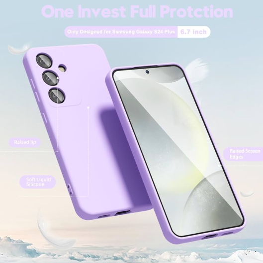 Silicone Case for Samsung Galaxy S24 Plus - Purple
