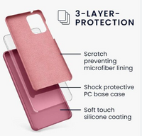 Silicone Case for Samsung Galaxy A72 - Pink