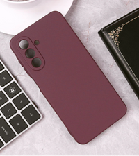 Silicone Case for Samsung Galaxy A36 - Burgundy