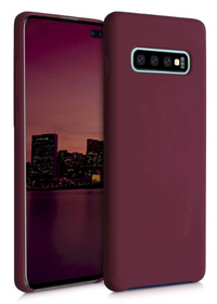 Silicone Case for Samsung Galaxy S10 5G - Burgundy