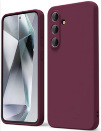 Silicone Case for Samsung Galaxy S24 - Burgundy