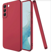 Silicone Case for Samsung Galaxy S21 FE - Burgundy