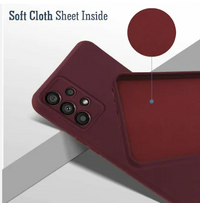 Silicone Case for Samsung Galaxy A33 5G - Burgundy