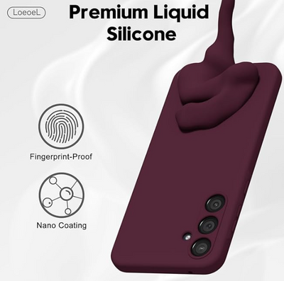 Silicone Case for Samsung Galaxy A05s - Burgundy