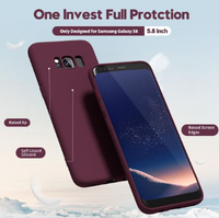 Silicone Case for Samsung Galaxy S8 - Burgundy