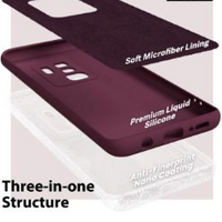 Silicone Case for Samsung Galaxy S9+ - Burgundy