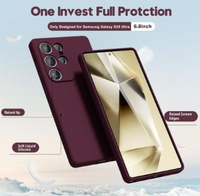 Silicone Case for Samsung Galaxy S25 Ultra - Burgundy