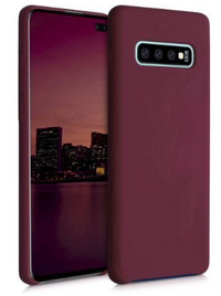 Silicone Case for Samsung Galaxy S10+ - Burgundy