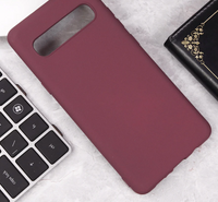 Silicone Case for Samsung Galaxy S10 - Burgundy