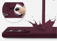 Silicone Case for Samsung Galaxy S25 Edge - Burgundy