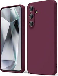 Silicone Case for Samsung Galaxy S22 - Burgundy