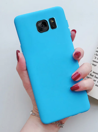 Silicone Case for Samsung Galaxy S7 Edge - Blue