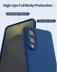 Silicone Case for Samsung Galaxy S25 Edge - Blue