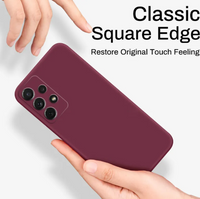 Silicone Case for Samsung Galaxy A73 5G - Burgundy