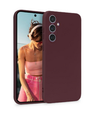 Silicone Case for Samsung Galaxy S23 FE - Burgundy