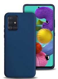 Silicone Case for Samsung Galaxy A71 - Blue