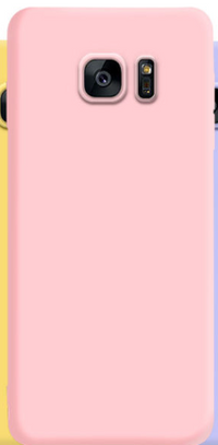 Silicone Case for Samsung Galaxy S7 Edge - Pink