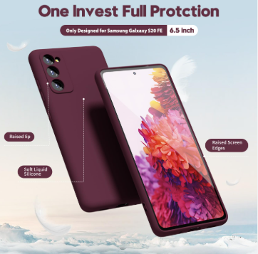 Silicone Case for Samsung Galaxy S20 FE - Burgundy
