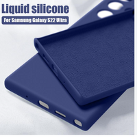 Silicone Case for Samsung Galaxy S22 Ultra - Blue