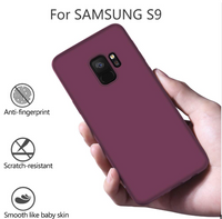 Silicone Case for Samsung Galaxy S9 - Burgundy