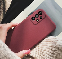 Silicone Case for Samsung Galaxy A13 - Burgundy