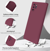 Silicone Case for Samsung Galaxy Note 10+ - Burgundy