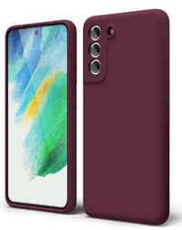 Silicone Case for Samsung Galaxy S21+ - Burgundy