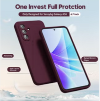Silicone Case for Samsung Galaxy A56 - Burgundy