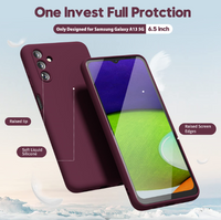 Silicone Case for Samsung Galaxy A13 - Burgundy