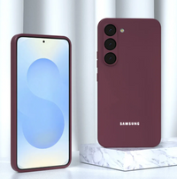Silicone Case for Samsung Galaxy S25 - Burgundy