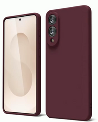 Silicone Case for Samsung Galaxy S25 Edge - Burgundy