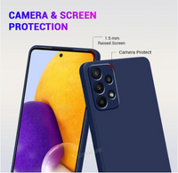 Silicone Case for Samsung Galaxy A72 - Blue