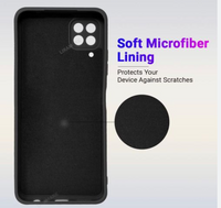 Silicone Case for Samsung Galaxy A12 - Black