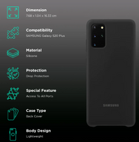 Silicone Case for Samsung Galaxy S20+ - Black