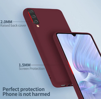 Silicone Case for Samsung Galaxy A50 - Burgundy
