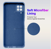 Silicone Case for Samsung Galaxy A12 - Blue