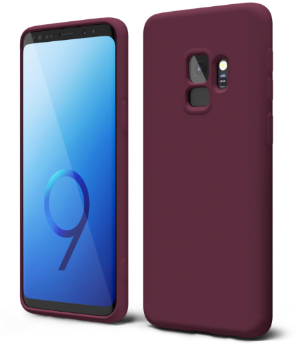 Silicone Case for Samsung Galaxy S9 - Burgundy