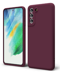 Silicone Case for Samsung Galaxy S21 - Burgundy