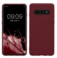 Silicone Case for Samsung Galaxy S10 5G - Burgundy