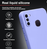 Silicone Case for Samsung Galaxy M11 - Blue