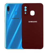 Silicone Case for Samsung Galaxy A30 - Burgundy