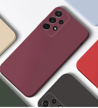 Silicone Case for Samsung Galaxy A73 5G - Burgundy