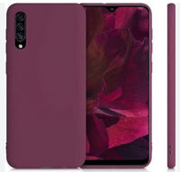 Silicone Case for Samsung Galaxy A30s - Burgundy
