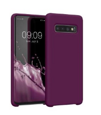 Silicone Case for Samsung Galaxy S10 - Burgundy